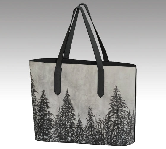 'Forest Lace' Vegan Leather Tote