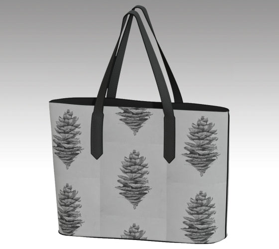 'Fir Cone' Vegan Leather Tote