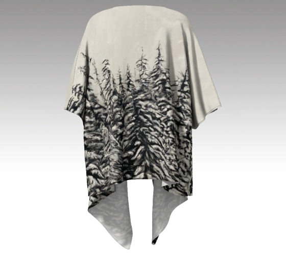 Forest Lace Silk Kimono