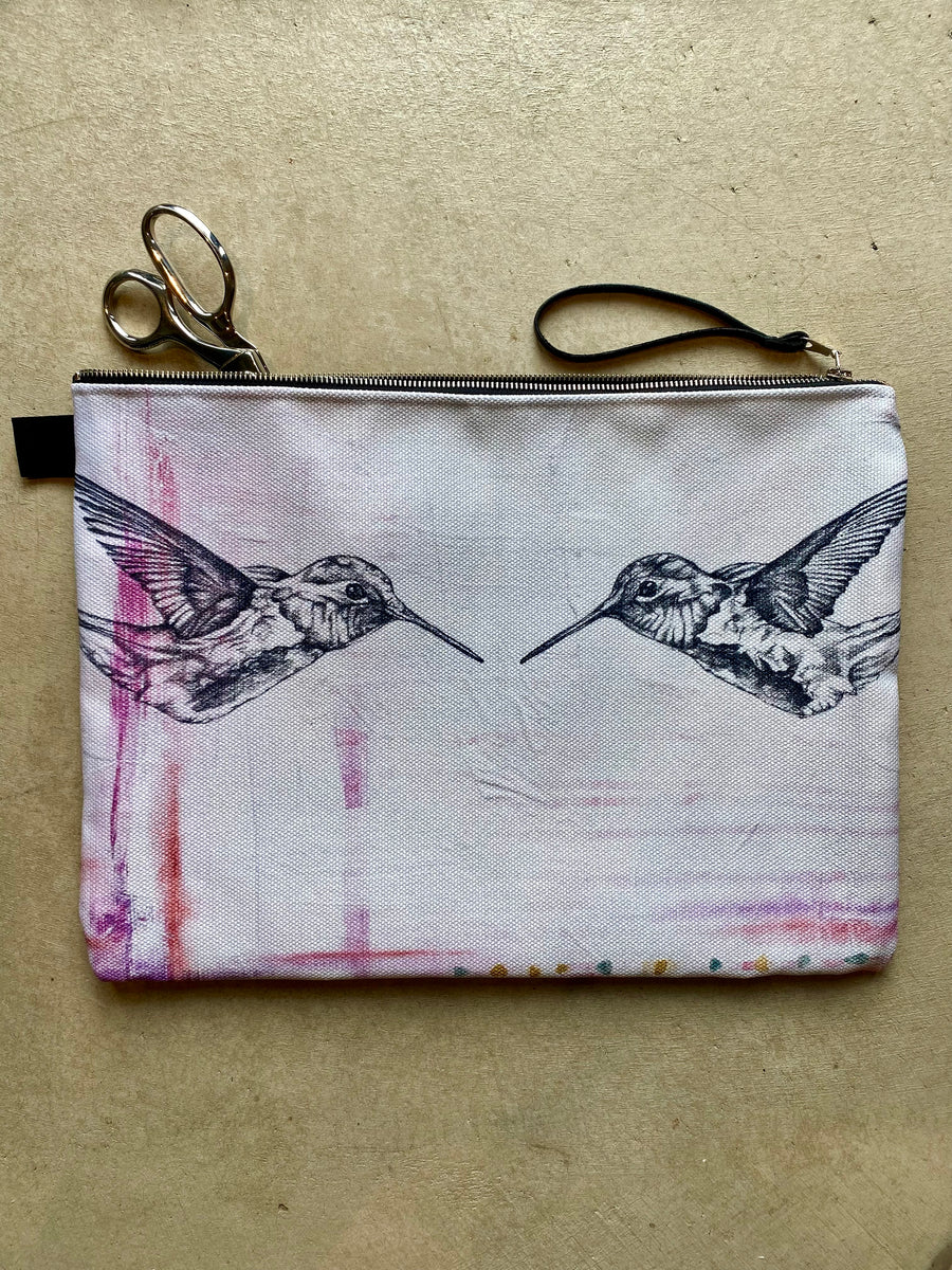 'Hummingbird Talk' Zipper Carry All